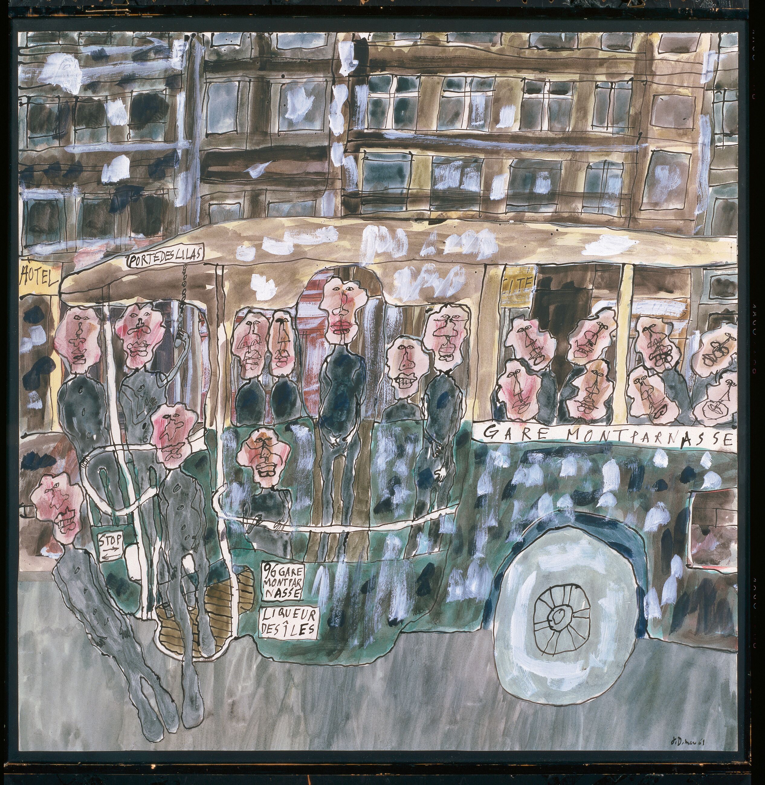 Jean Dubuffet、LE SOUPER RICHE、画集画、新品額装付 Jean Dubuffet、LE SOUPER RICHE、画集画、新品額装付